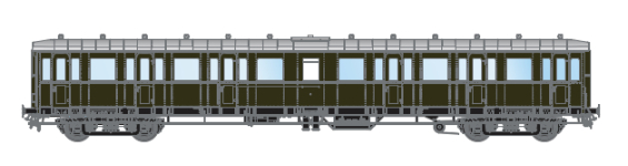 Artitec 20.251.98 - H0 - Personenwagen C12c, PKP - Wagen 1